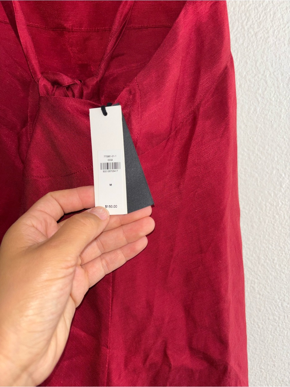 Viscose-Linen Flounce-Hem Mini Dress size M - Picture 6 of 7
